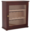 GERMANUS Pipe Cabinet for 18 tobacco pipes with safe holders