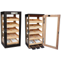 2nd choice: GERMANUS Cigar Humidor Cabinet '33 with Digital Hygrometer for ca 400 cigars