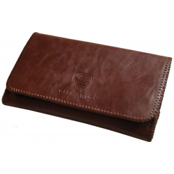 GERMANUS Tobacco Pouch - Art Leather Classic small - brown