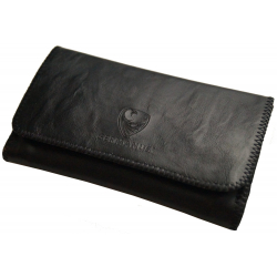 GERMANUS Tobacco Pouch - Art Leather Classic small - black