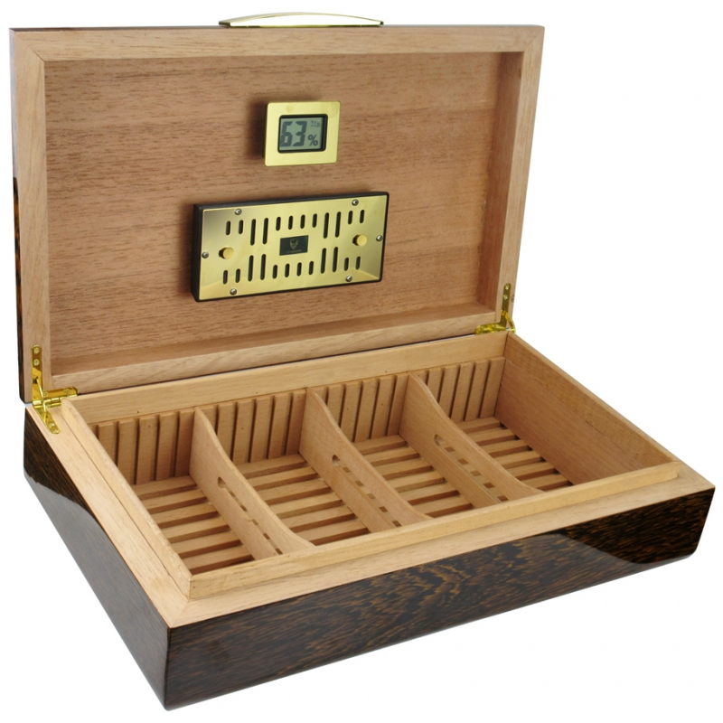 GERMANUS Licca Cigar Humidor with Digital Hygrometer