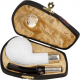 Meerschaum Tobacco Pipe - Unique handmade Pipe - "Golf Ball" with Silver Ring