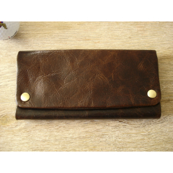 Sheep Napa Leather Tobacco Pouch with Rubber Lining to Preserve Freshn