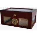 2nd Choice: GERMANUS Cigar Humidor '124 for Approx. 125 Cigars, Brown, with Hygrometer and Humidifier and GERMANUS Manual