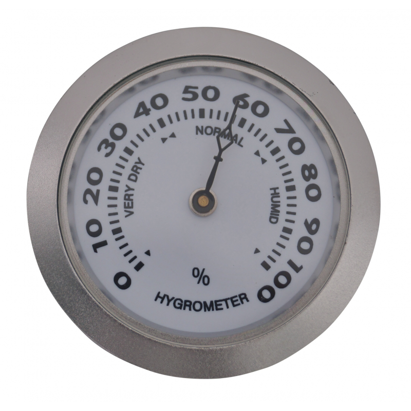 Analog hygrometer diameter 37 mm for humidified cigar box